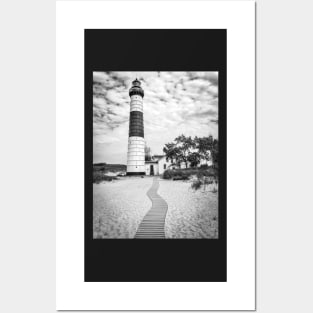 Big Sable Point Lighthouse - Black & White Posters and Art